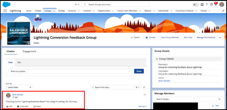 Collecting Salesforce Classic User Feedback.